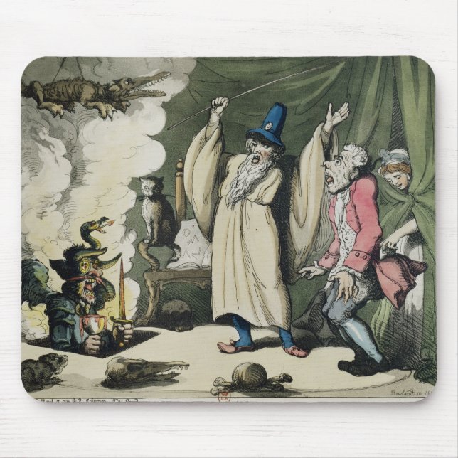 Mousepad Humbugging ou levantamento do diabo, 1800 (Frente)