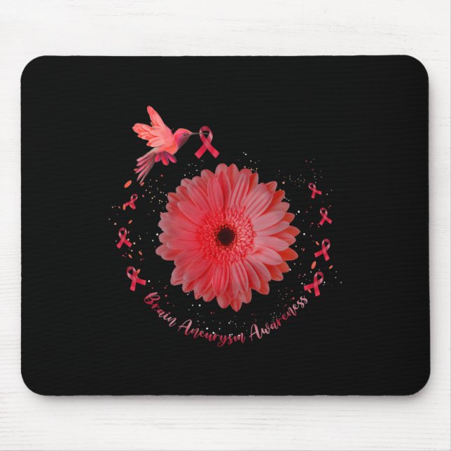 Mousepad Hummingbird Burgundy Cérebro Sunflower Aneurysm Aw (Frente)