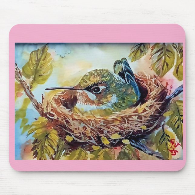 Mousepad Hummingbird no Nest (Frente)