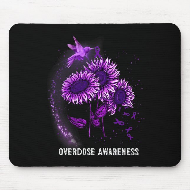 Mousepad Hummingbird Sobredosagem de girassol Sensibilizaçã (Frente)
