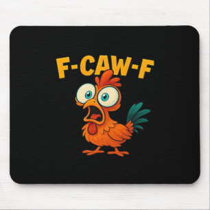 Mousepad Humor Corvo Engraçado F-Caw-F Gótico