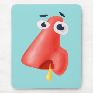 Mousepad Humor da saúde do nariz Runny