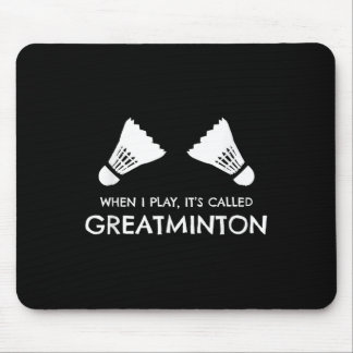 Mousepad Humor de Badminton Petiscos Passarinhos Esportes 
