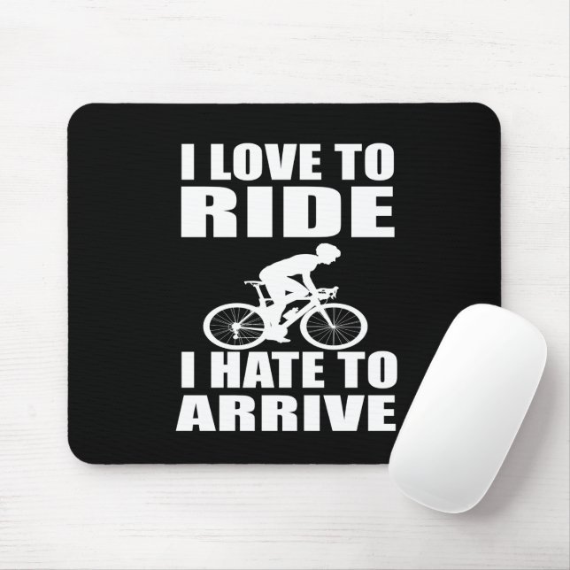 Mousepad Humor de Bicicleta de Montanha - Citação de Ciclis (Com mouse)