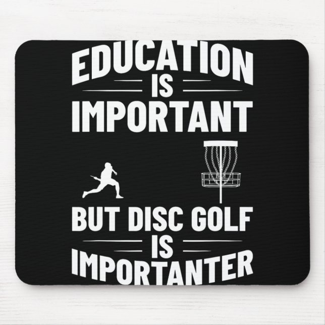Mousepad Humor de Disc Golf Jogador de Disc Golf Frisbee Di (Frente)