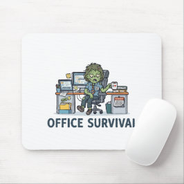 Mousepad Humor de escritório engraçado "Sobrevivência no es