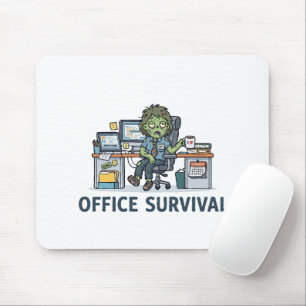 Mousepad Humor de escritório engraçado "Sobrevivência no es