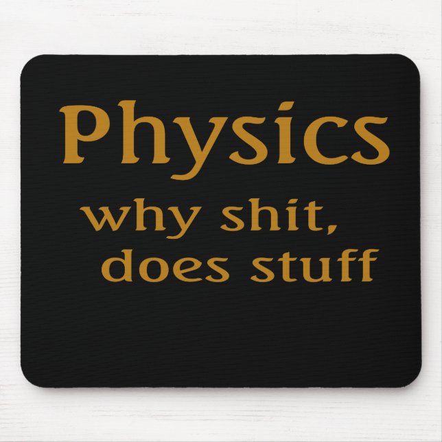 Mousepad humor de física (Frente)