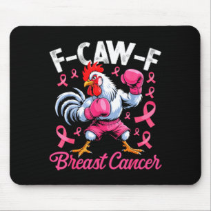 Mousepad Humor de frango meme galo F Caw F Câncer de Mama A