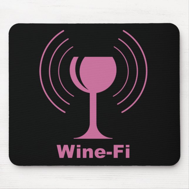 Mousepad Humor de Vinho-Fi (Frente)