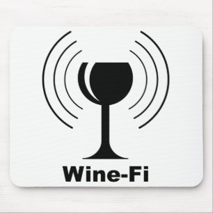 Mousepad Humor de Vinho-Fi