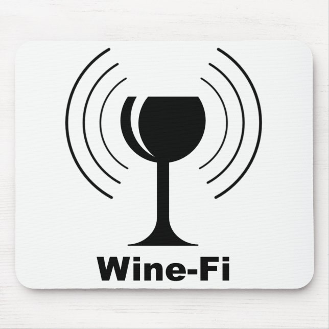 Mousepad Humor de Vinho-Fi (Frente)