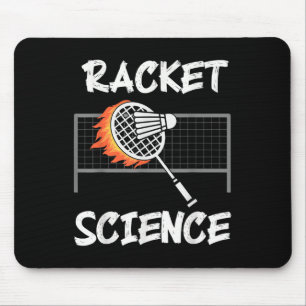 Mousepad Humor Divertido de Badminton Raquete Ciência Espor