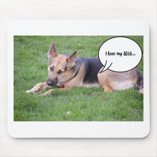 Mousepad Humor do german shepherd (Frente)