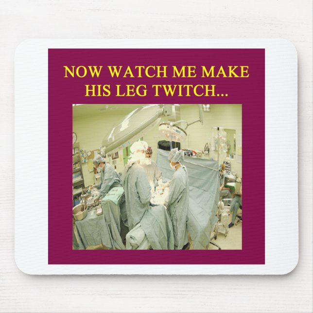 Mousepad humor engraçado do doutor (Frente)