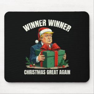 Mousepad Humor Engraçado Xmas Trump Vencedor do Natal Ganha