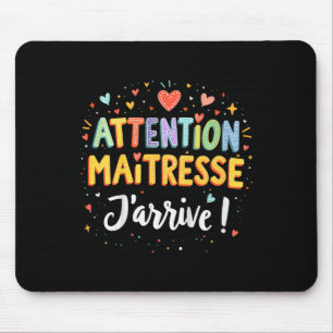 Mousepad Humor Infantil Criança Volta às Aulas Atenção Prof