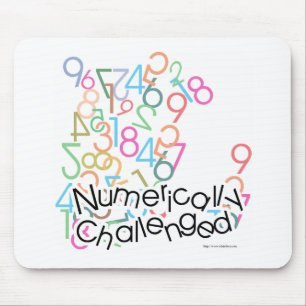 Mousepad Humor Matemático Desafiado Numericamente Engraçado