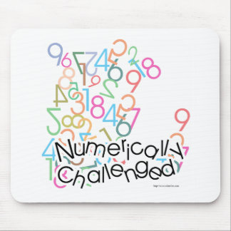Mousepad Humor Matemático Desafiado Numericamente Engraçado