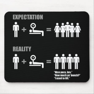 Mousepad Humor na Construção de Portos - Expectativa vs Rea