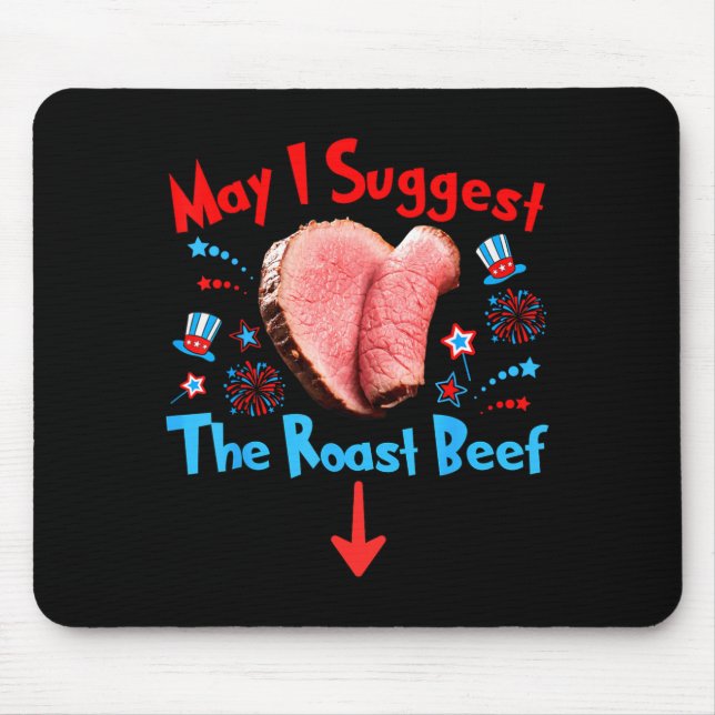 Mousepad Humor Picante de 4 de Julho Engraçado (Frente)