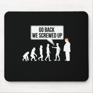 Mousepad Humor político engraçado da evolução anti-Trump