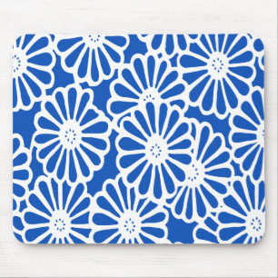 Mousepad Humores asiáticos da safira florais