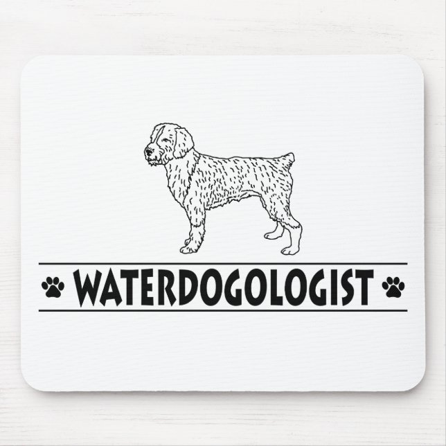 Mousepad Humorístico Cão de Água Espanhol (Frente)