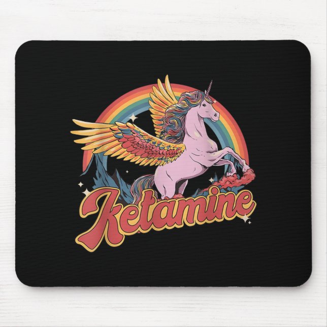 Mousepad Humorístico Cavalo de Cetamina Engraçado de Emergê (Frente)