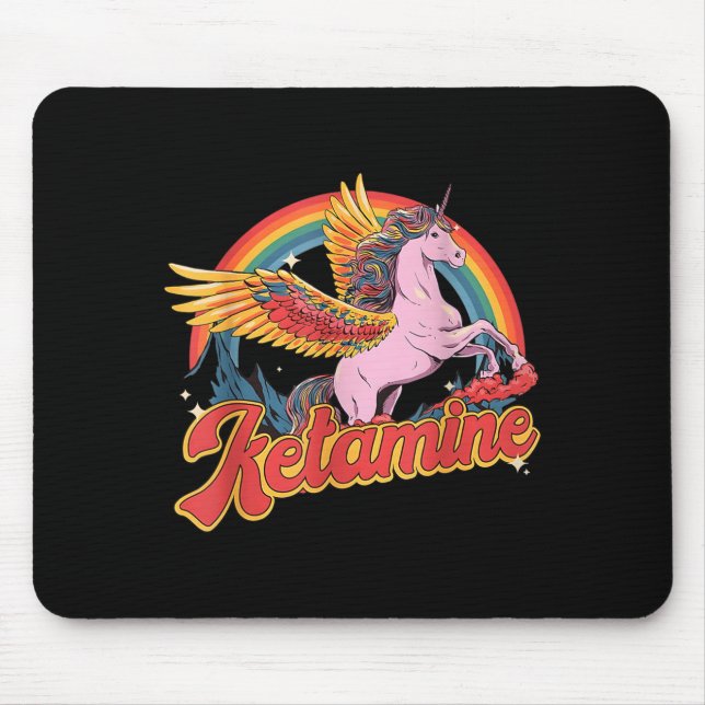 Mousepad Humorous Ketamine Horse Emergency Funny Mental Hea (Frente)