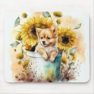 Mousepad Hund Aquarell