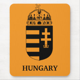 Mousepad Hungarian Coat of Arms Contemporary Monochrome Art
