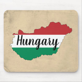 Mousepad Hungria Flag Silhouette