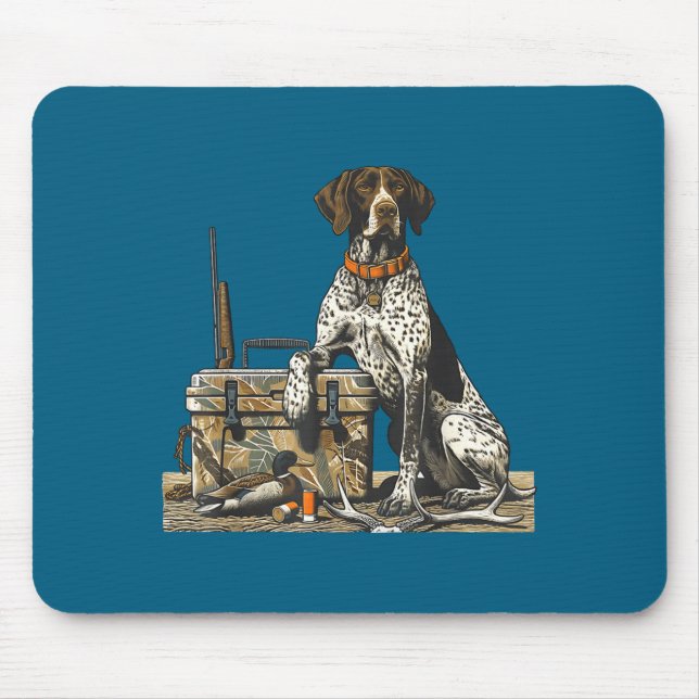 Mousepad Hunting Dog Inter Bird Dog Duck Hunter Camo Retrie (Frente)