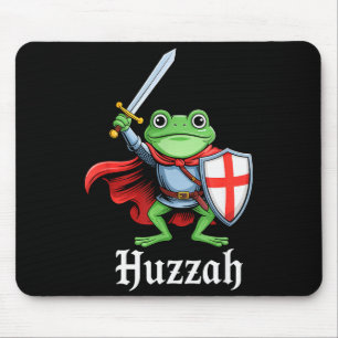 Mousepad Hurra Cavaleiro Sapo Espada Divertida Citação Meme