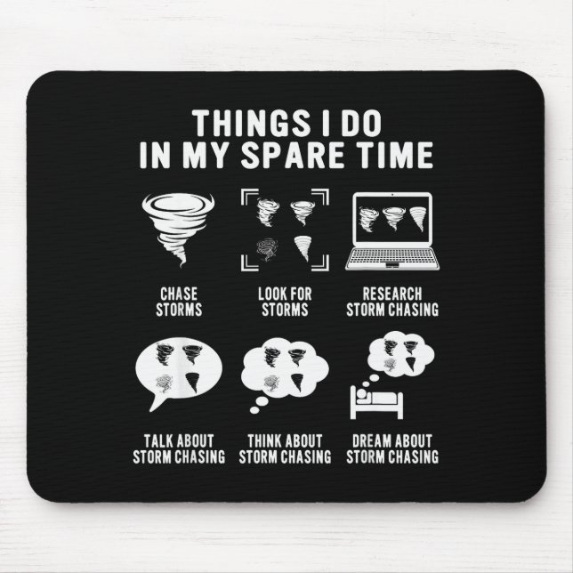 Mousepad Hurricane Chasing Chaser Tornado Hunter Meteorolog (Frente)