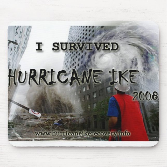 Mousepad hurricane_ike_collage_shirt_front (Frente)
