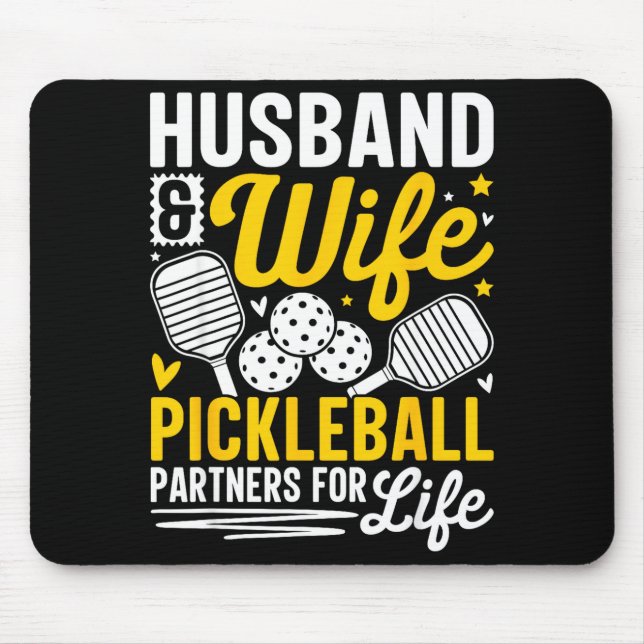 Mousepad Husband &amp; Wife Valentines Day Couple Ckleball  (Frente)