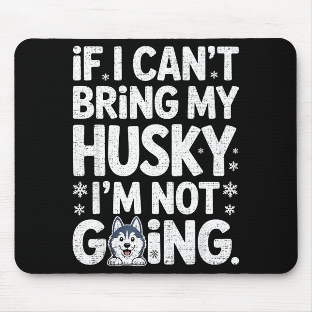 Mousepad Husky For Men Women Siberian Huskies Dog Lover Tra (Frente)
