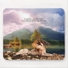 Mousepad Husky siberiano em Lakeshore Fall - Personalizado