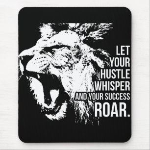 Mousepad Hustle e Sucesso - Duro de Trabalho - Motivação do