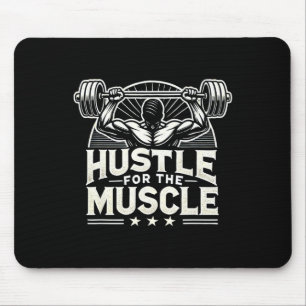 Mousepad Hustle Para O Muscle Barbell Bodybuilding