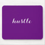 Mousepad Hustle Roxo<br><div class="desc">Este é o mouse pad roxo com texto. Você pode ser fácil de personalizar. Você pode alterar a cor do pad ou texto,  alterar as palavras,  se necessário.</div>
