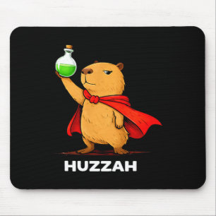 Mousepad Huzzah capivara alquimista meme de poção engraçado