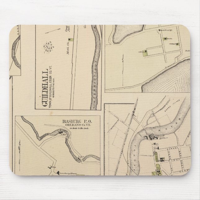 Mousepad Hyde Park, Guildhall, Newport, Chelsea (Frente)