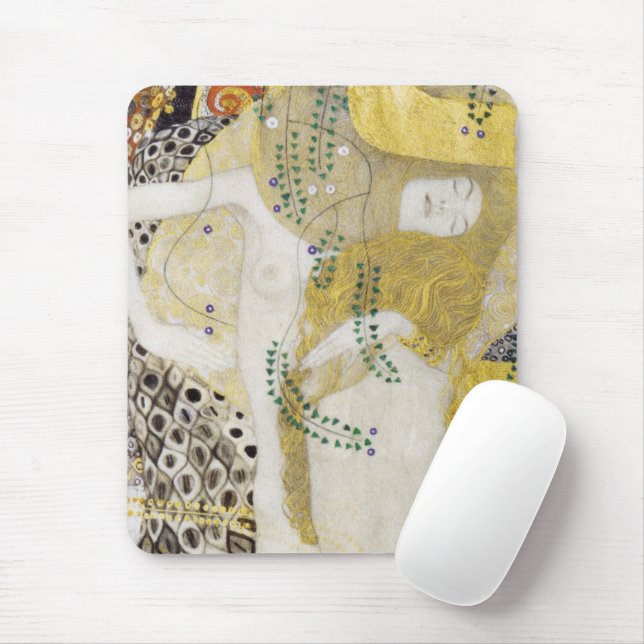 Mousepad Hydra (serpentes d'água I) por Gustav Klimt (Com mouse)
