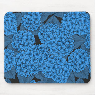 Mousepad Hydrangea azul