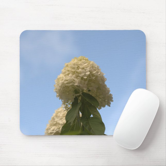 Mousepad Hydrangeas do Limão de Fecho apontando para o Mous (Com mouse)