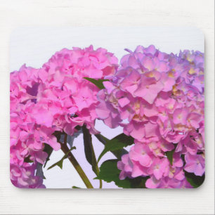 Mousepad Hydrangeas Rosa e Azul