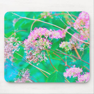 Mousepad Hydrangeas rosa-quente com espírito invincibelde
